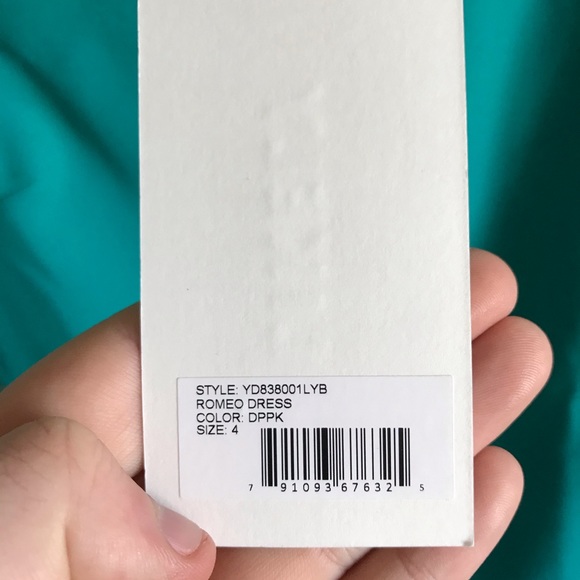 Likely Rome Green Asymmetric Neck Sheath Dress - Picture 5 of 6